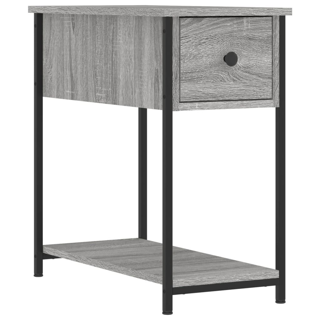 Table de chevet sonoma gris 30x60x60 cm bois d'ingénierie - XIOS
