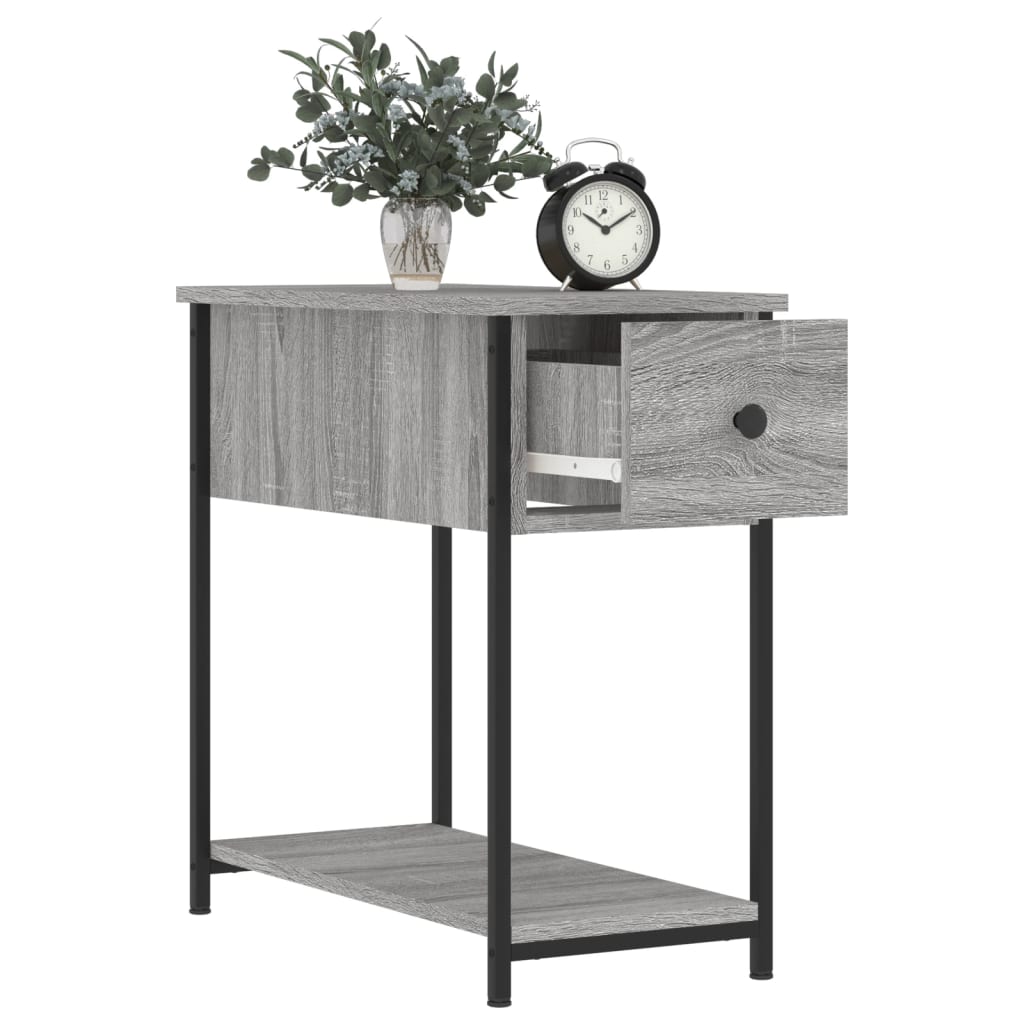 Table de chevet sonoma gris 30x60x60 cm bois d'ingénierie - XIOS