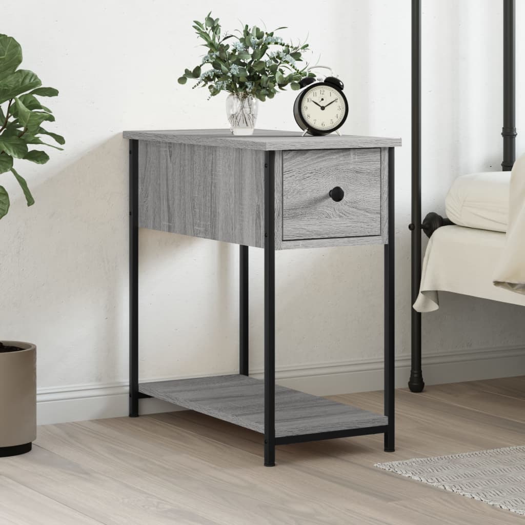 Table de chevet sonoma gris 30x60x60 cm bois d'ingénierie - XIOS