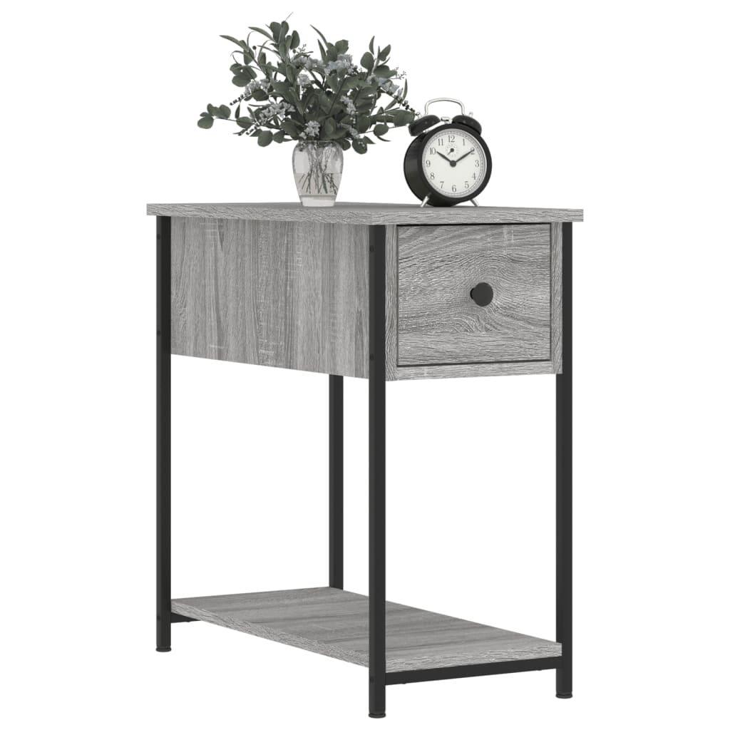 Tables de chevet 2 pcs sonoma gris 30x60x60cm bois d'ingénierie - XIOS
