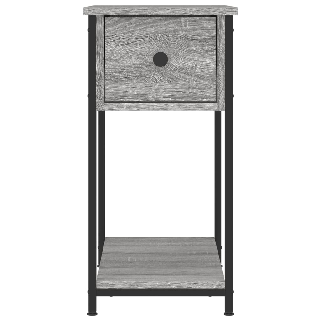 Tables de chevet 2 pcs sonoma gris 30x60x60cm bois d'ingénierie - XIOS