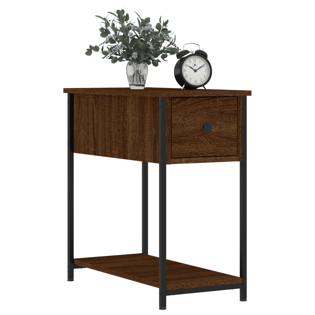 Tables de chevet 2pcs chêne marron 30x60x60cm bois d'ingénierie - XIOS
