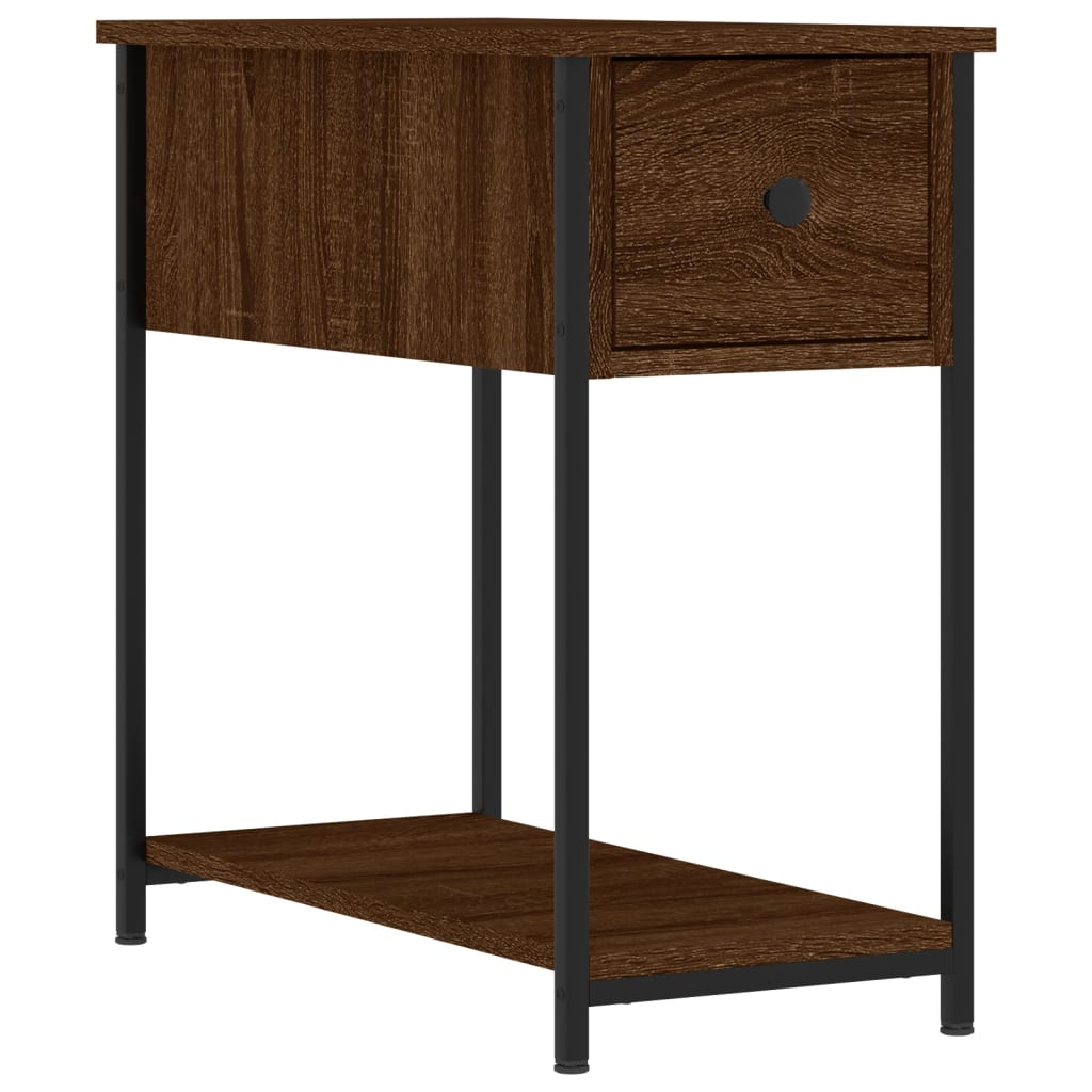 Tables de chevet 2pcs chêne marron 30x60x60cm bois d'ingénierie - XIOS