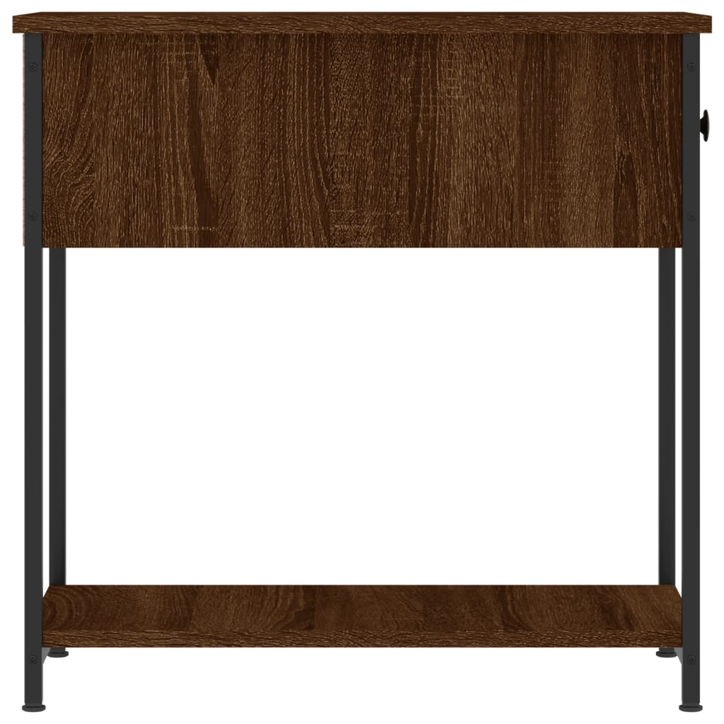 Tables de chevet 2pcs chêne marron 30x60x60cm bois d'ingénierie - XIOS