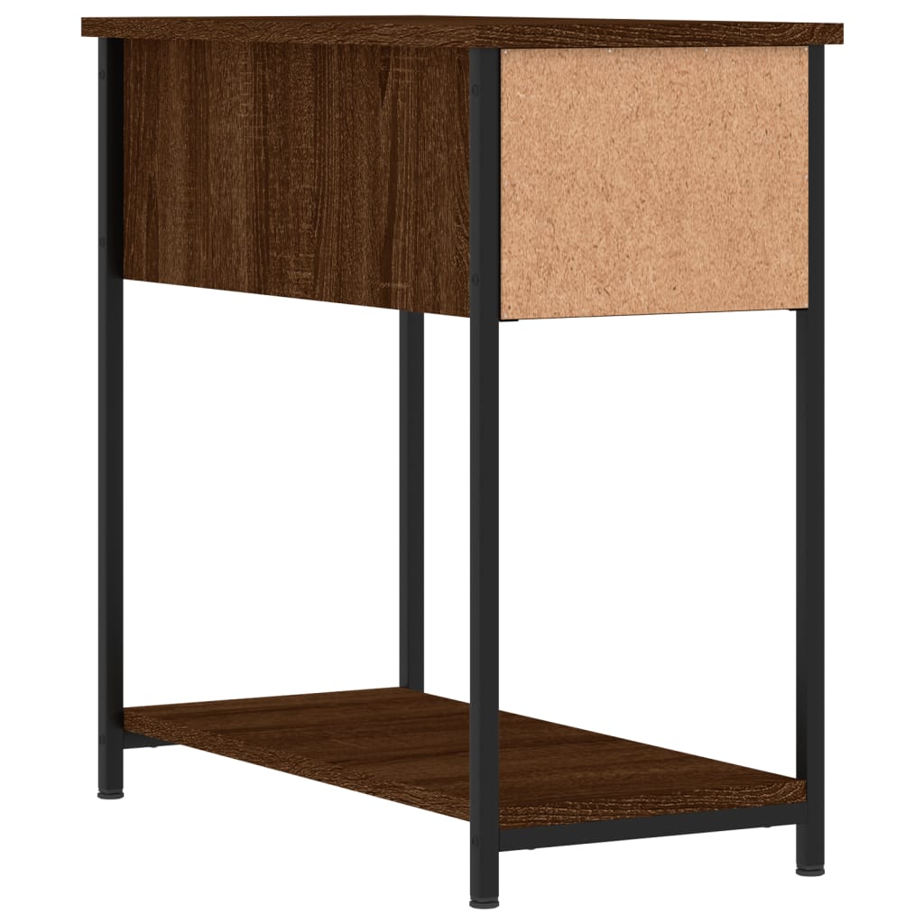 Tables de chevet 2pcs chêne marron 30x60x60cm bois d'ingénierie - XIOS