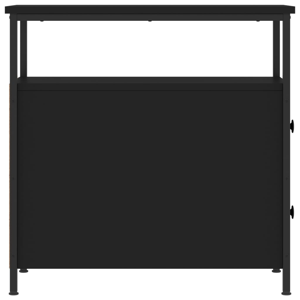 Tables de chevet 2 pcs noir 30x60x60 cm bois d’ingénierie - XIOS
