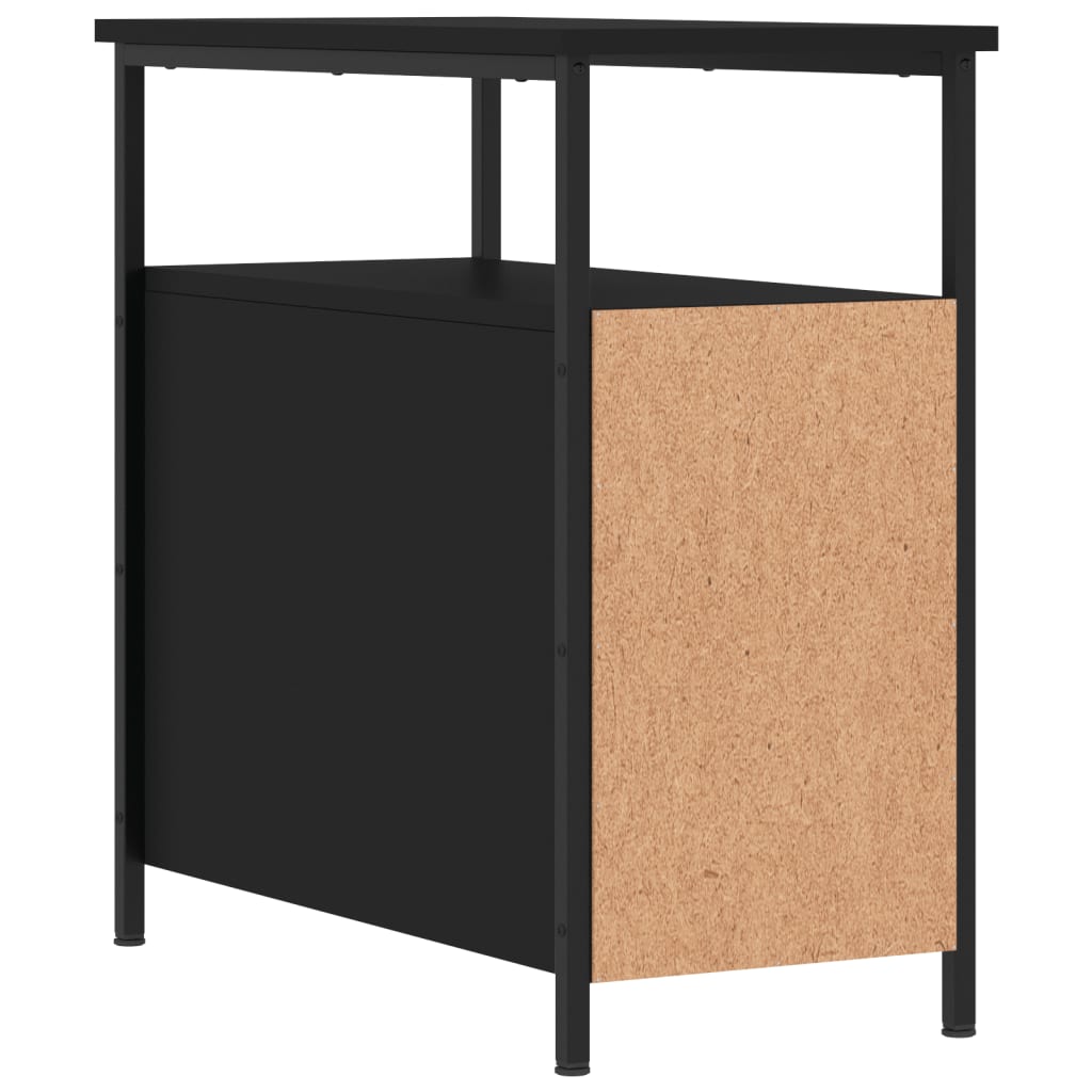 Tables de chevet 2 pcs noir 30x60x60 cm bois d’ingénierie - XIOS