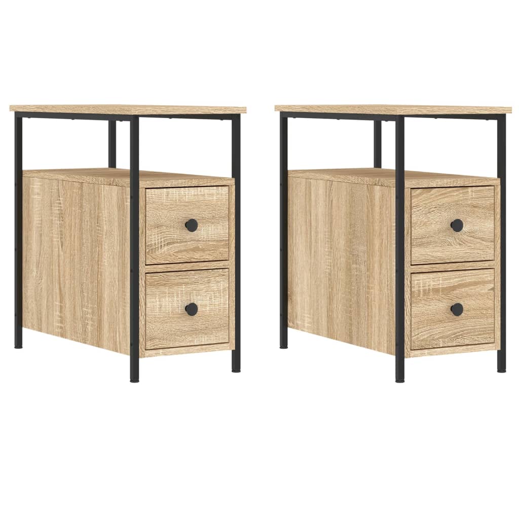 Tables de chevet 2 pcs chêne sonoma 30x60x60 cm bois ingénierie - XIOS