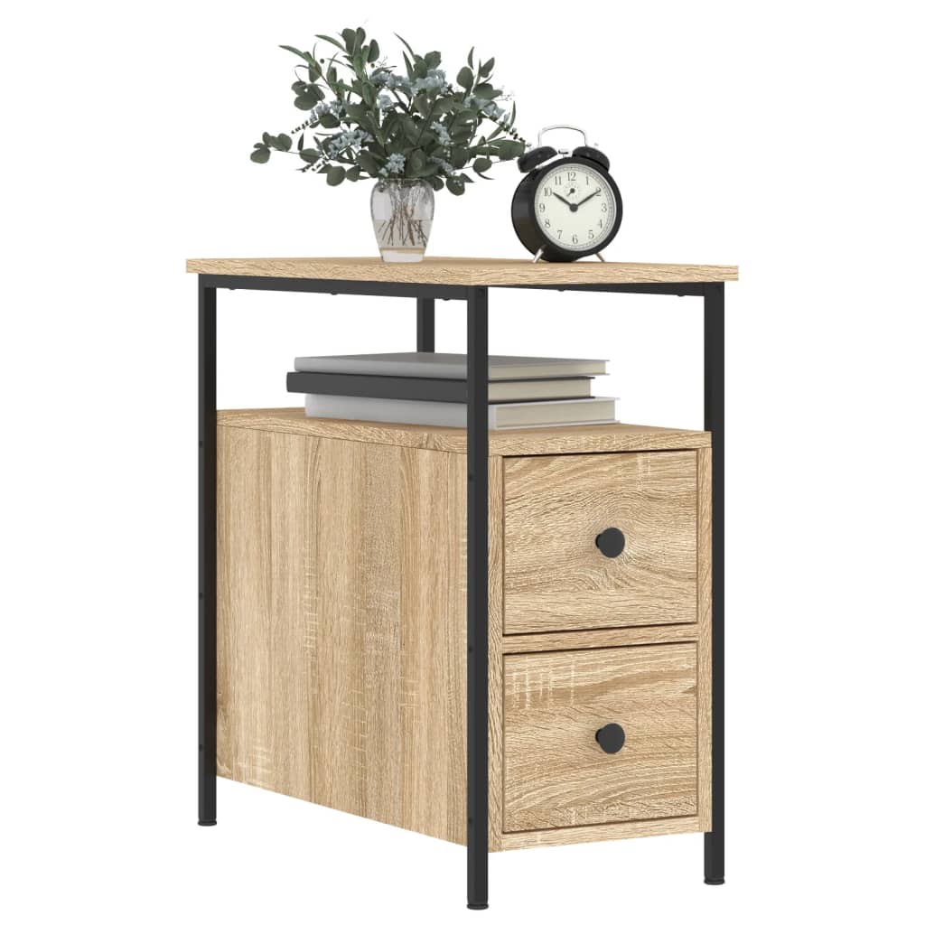 Tables de chevet 2 pcs chêne sonoma 30x60x60 cm bois ingénierie - XIOS