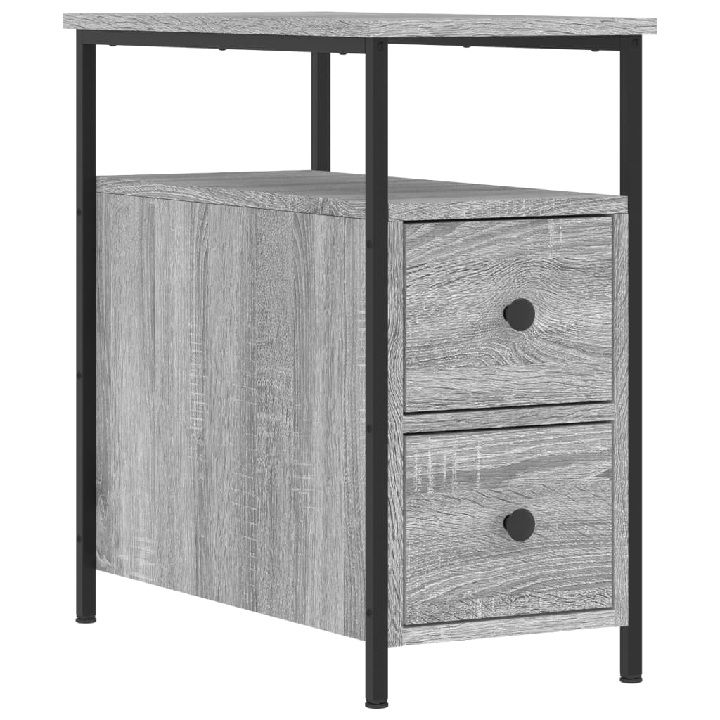 Tables de chevet 2 pcs sonoma gris 30x60x60cm bois d'ingénierie - XIOS