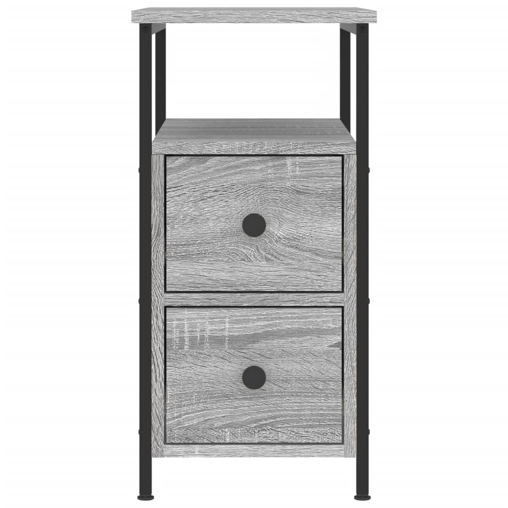 Tables de chevet 2 pcs sonoma gris 30x60x60cm bois d'ingénierie - XIOS