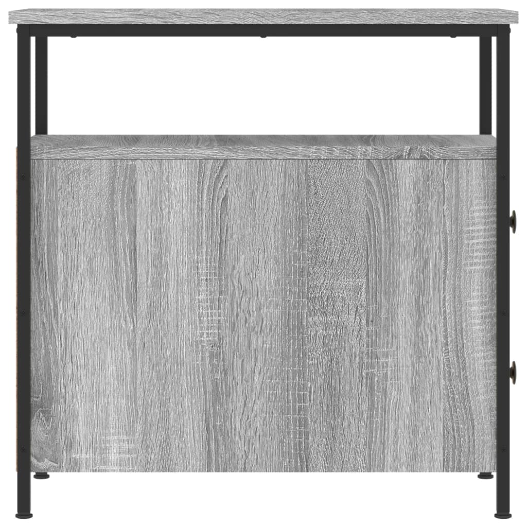 Tables de chevet 2 pcs sonoma gris 30x60x60cm bois d'ingénierie - XIOS