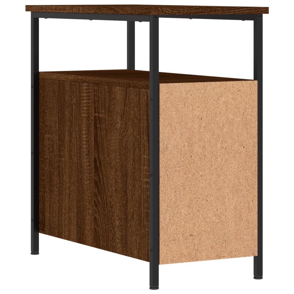 Tables de chevet 2pcs chêne marron 30x60x60cm bois d'ingénierie - XIOS