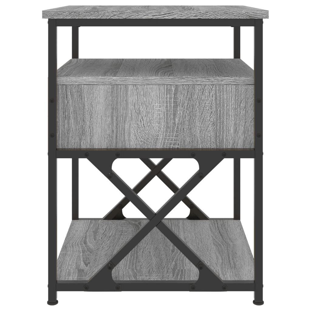 Tables de chevet 2 pcs sonoma gris 40x42x55cm bois d'ingénierie - XIOS
