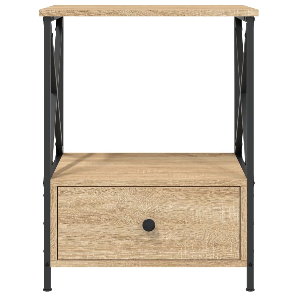 Tables de chevet 2 pcs chêne sonoma 50x41x65 cm bois ingénierie - XIOS