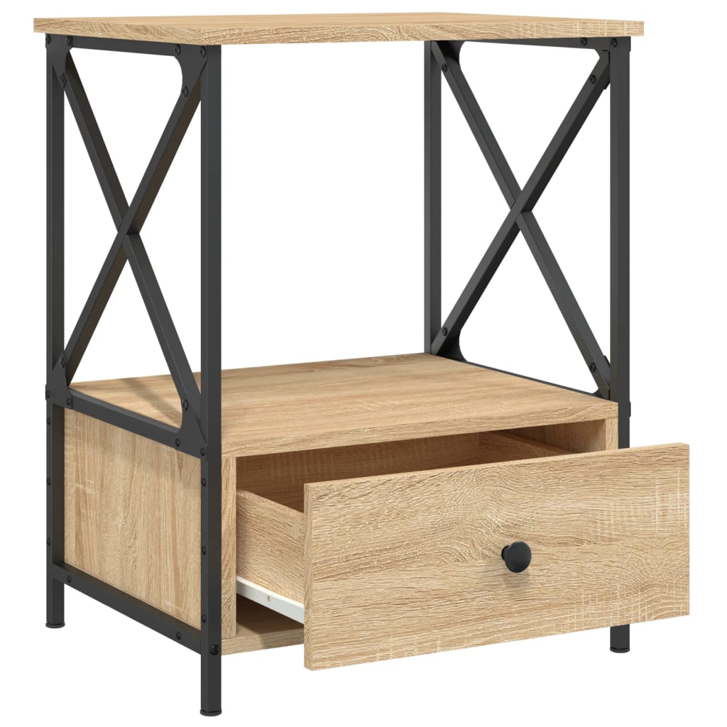 Tables de chevet 2 pcs chêne sonoma 50x41x65 cm bois ingénierie - XIOS