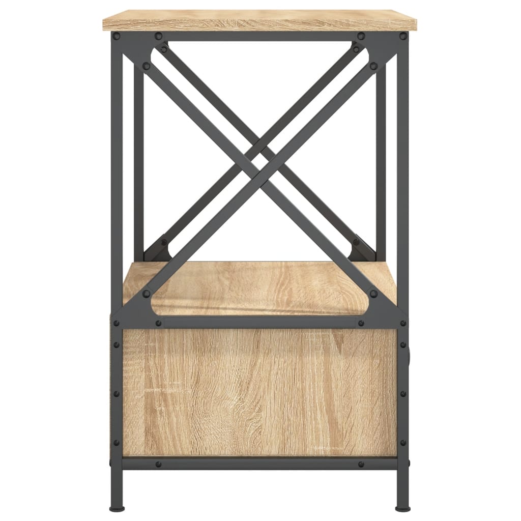 Tables de chevet 2 pcs chêne sonoma 50x41x65 cm bois ingénierie - XIOS