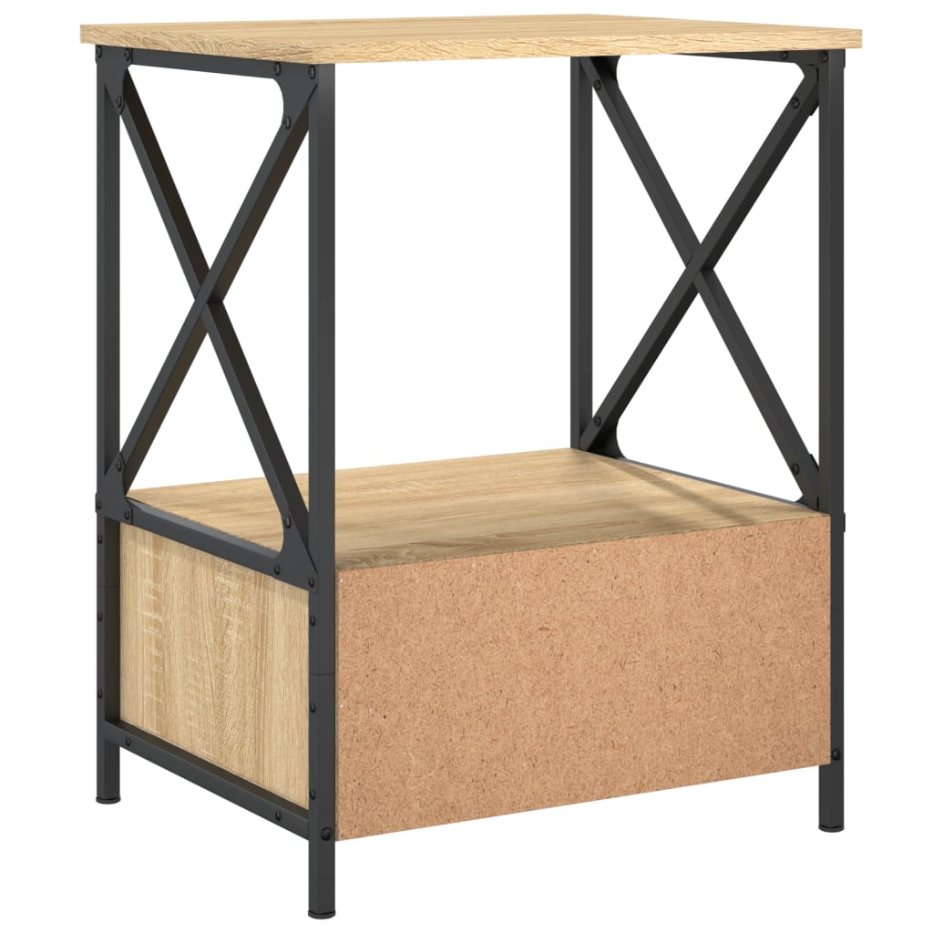 Tables de chevet 2 pcs chêne sonoma 50x41x65 cm bois ingénierie - XIOS