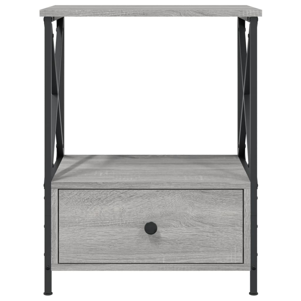 Tables de chevet 2 pcs sonoma gris 50x41x65 cm bois ingénierie - XIOS