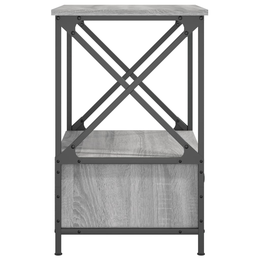 Tables de chevet 2 pcs sonoma gris 50x41x65 cm bois ingénierie - XIOS