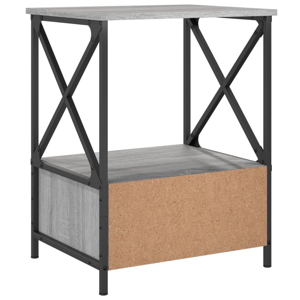 Tables de chevet 2 pcs sonoma gris 50x41x65 cm bois ingénierie - XIOS