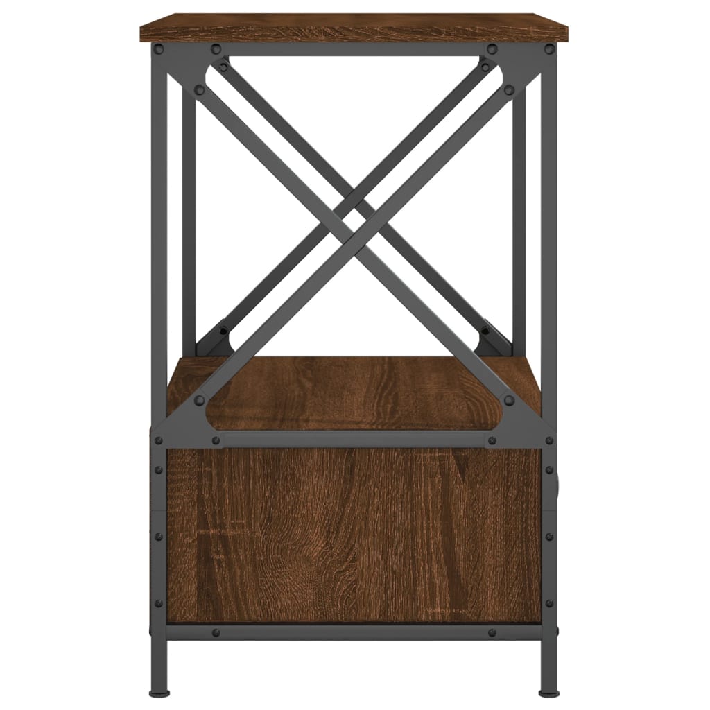 Tables de chevet 2 pcs chêne marron 50x41x65 cm bois ingénierie - XIOS