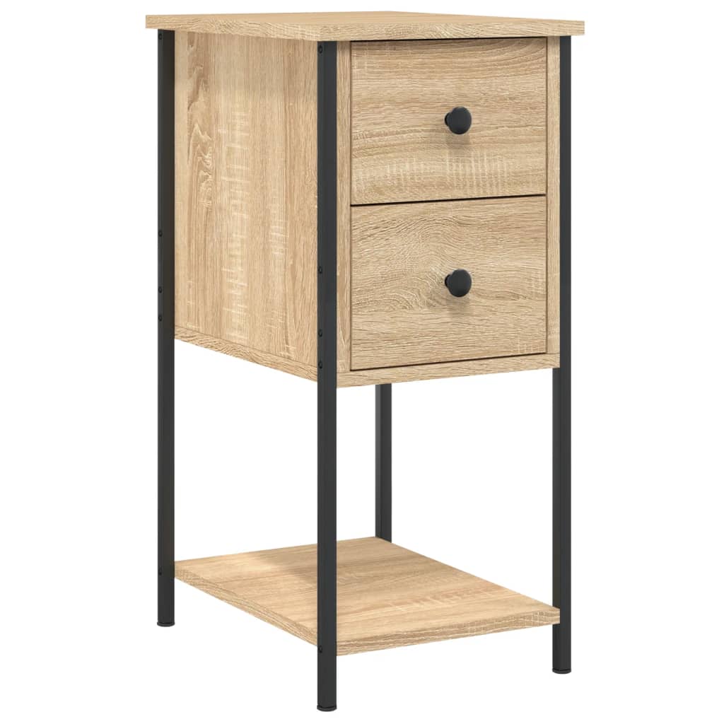 Table de chevet chêne sonoma 32x42x70 cm bois d'ingénierie - XIOS