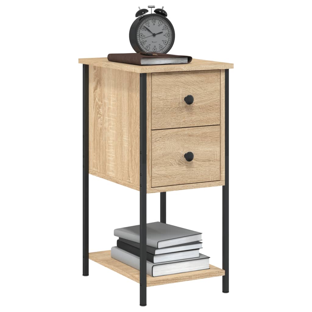 Table de chevet chêne sonoma 32x42x70 cm bois d'ingénierie - XIOS