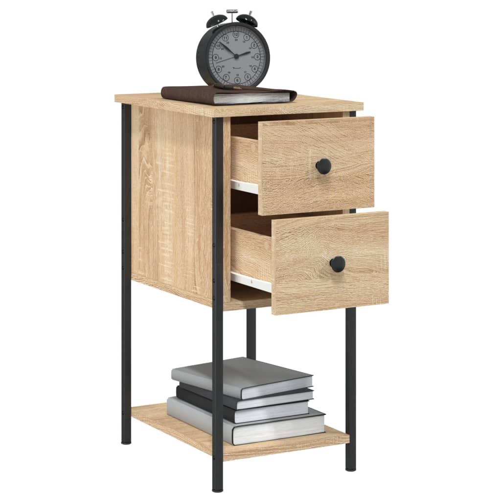 Table de chevet chêne sonoma 32x42x70 cm bois d'ingénierie - XIOS