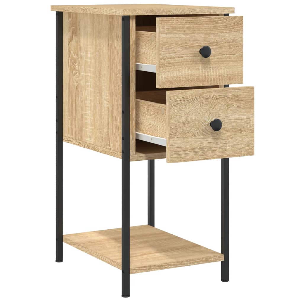 Table de chevet chêne sonoma 32x42x70 cm bois d'ingénierie - XIOS