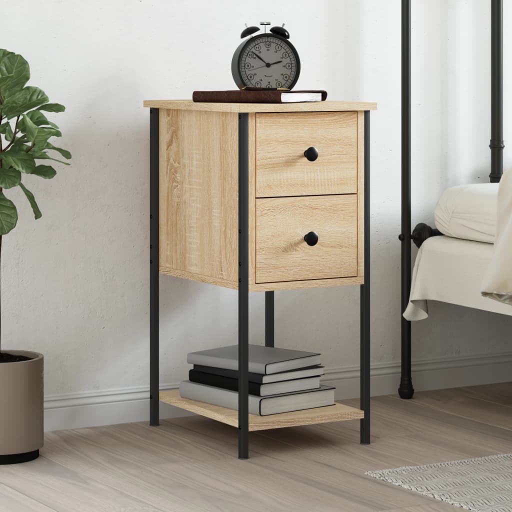 Table de chevet chêne sonoma 32x42x70 cm bois d'ingénierie - XIOS