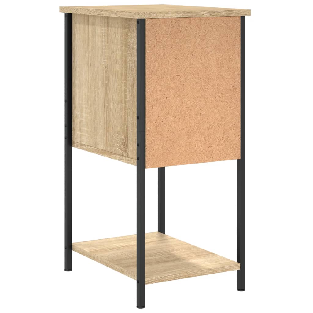 Tables de chevet 2pcs chêne sonoma 32x42x70cm bois d'ingénierie - XIOS