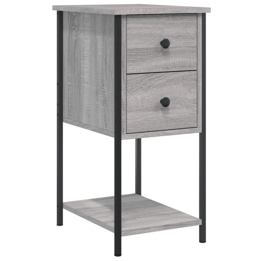 Table de chevet sonoma gris 32x42x70 cm bois d'ingénierie - XIOS