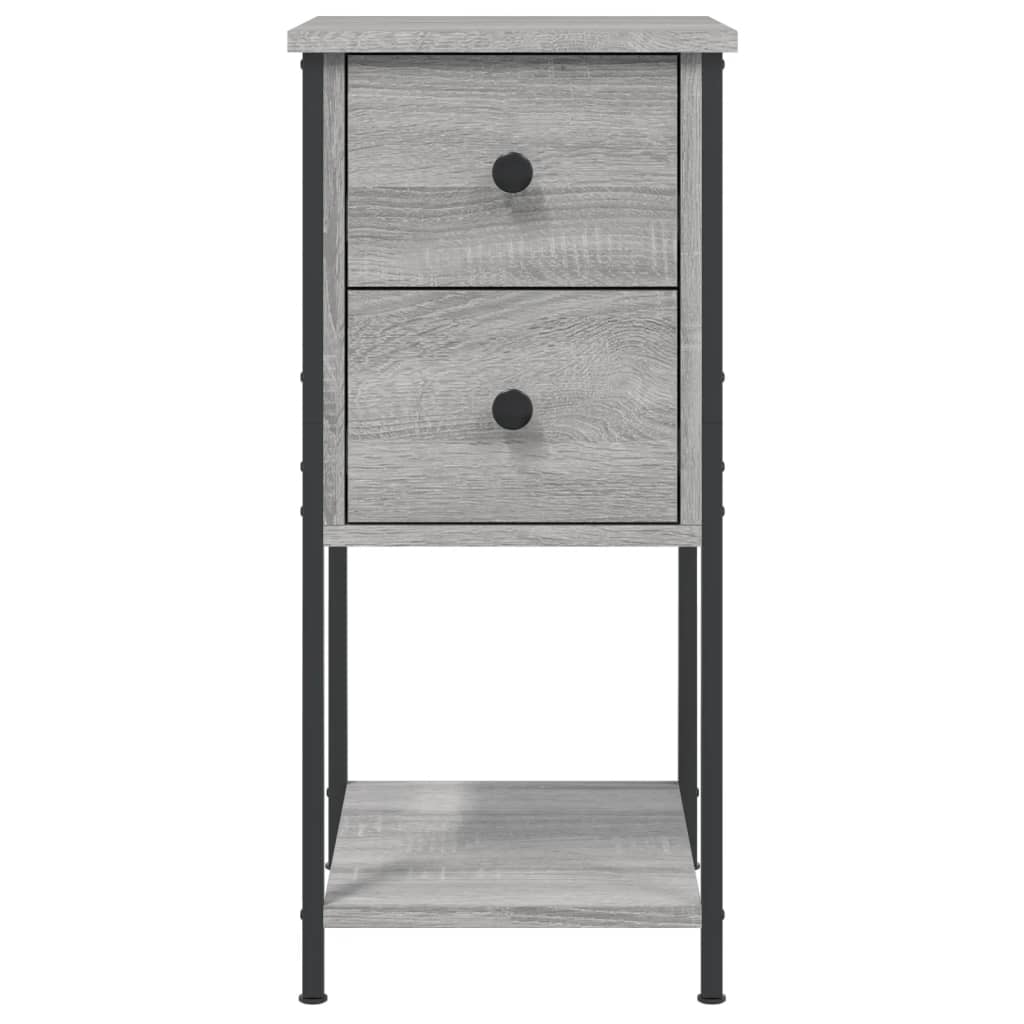 Table de chevet sonoma gris 32x42x70 cm bois d'ingénierie - XIOS