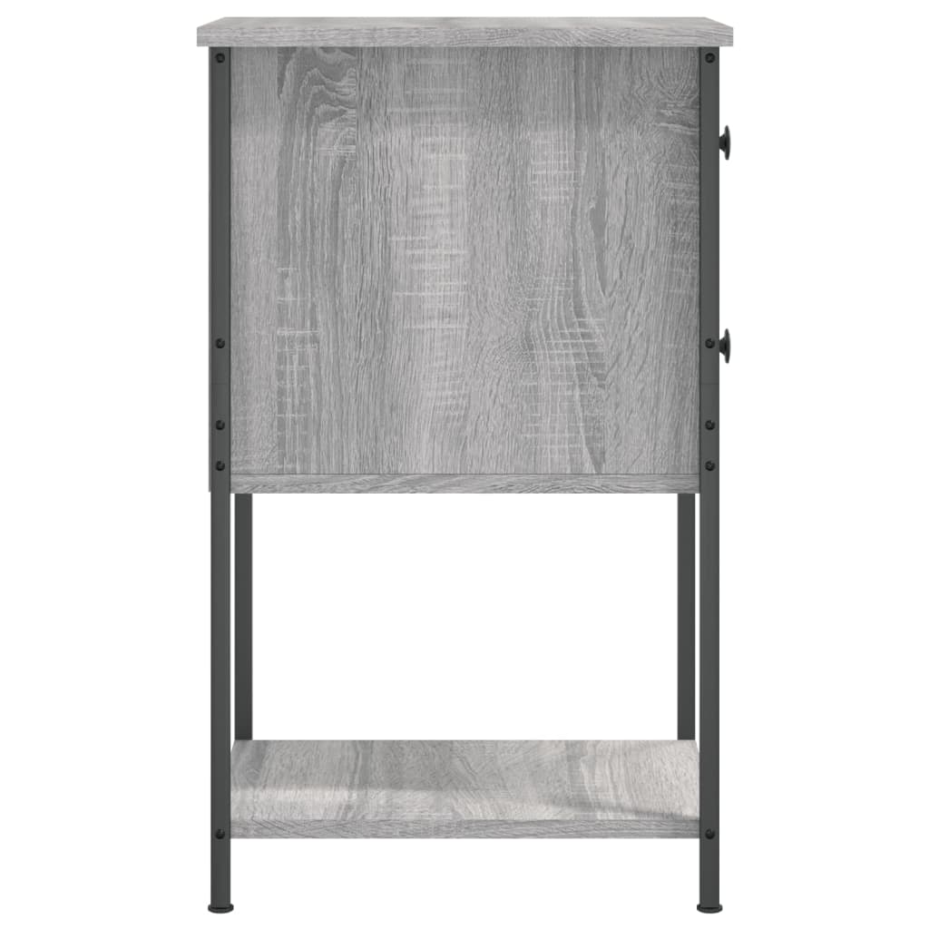Table de chevet sonoma gris 32x42x70 cm bois d'ingénierie - XIOS