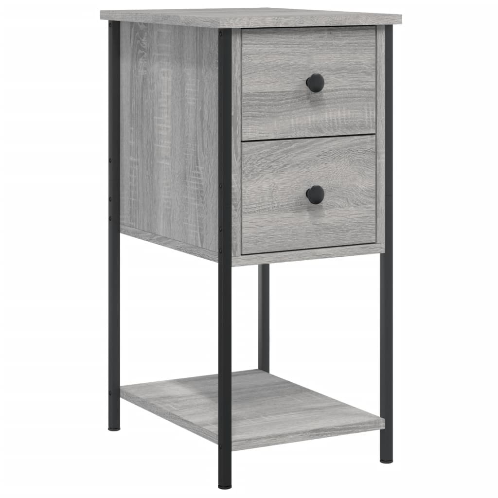 Tables de chevet 2 pcs sonoma gris 32x42x70cm bois d'ingénierie - XIOS