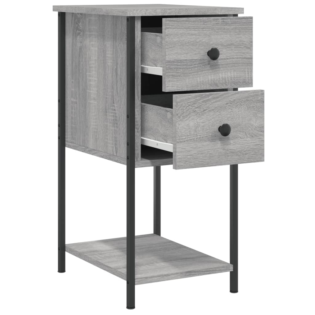 Tables de chevet 2 pcs sonoma gris 32x42x70cm bois d'ingénierie - XIOS