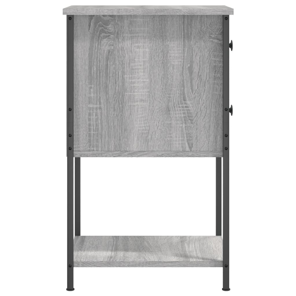 Tables de chevet 2 pcs sonoma gris 32x42x70cm bois d'ingénierie - XIOS