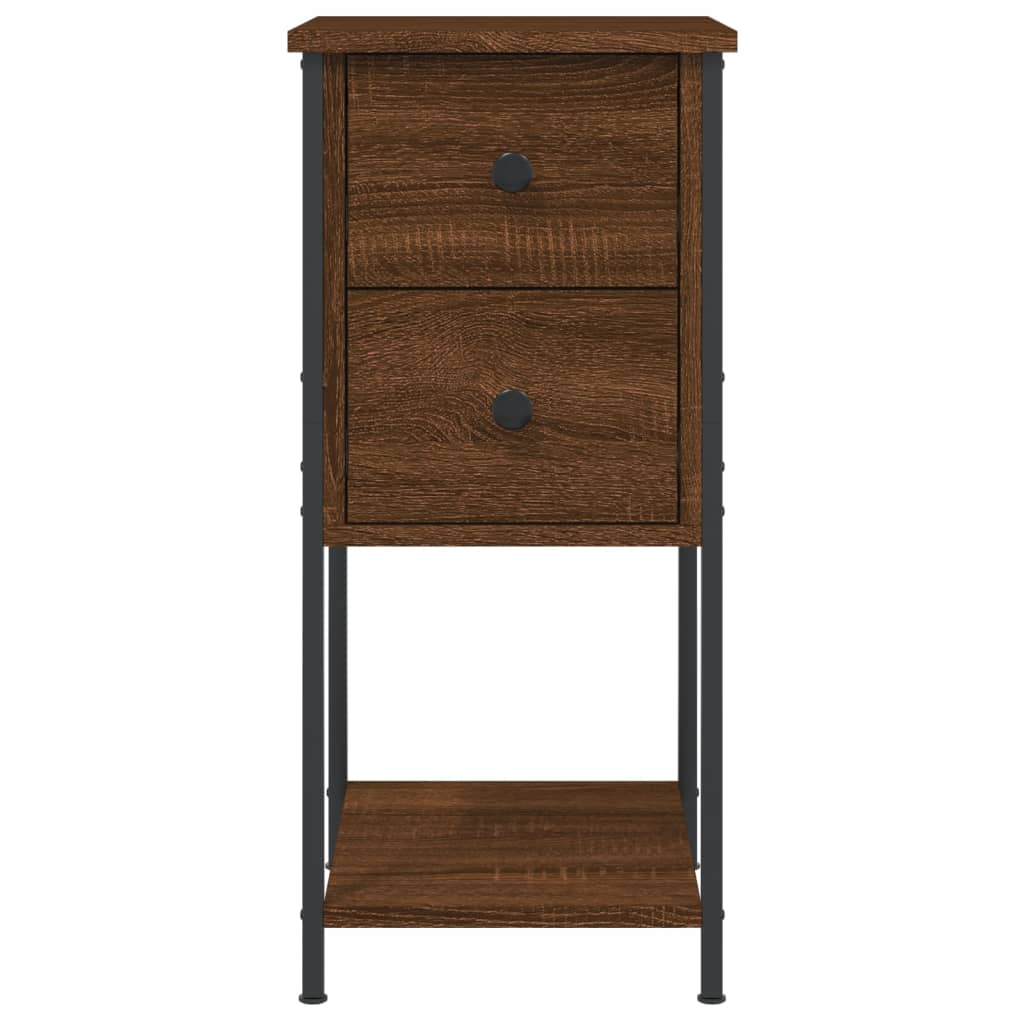 Tables de chevet 2pcs chêne marron 32x42x70cm Bois d'ingénierie - XIOS