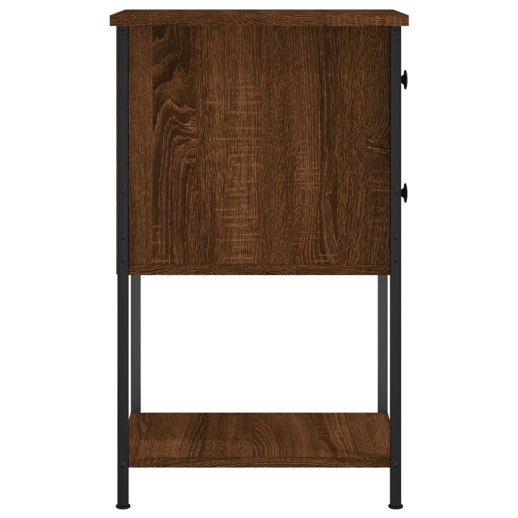 Tables de chevet 2pcs chêne marron 32x42x70cm Bois d'ingénierie - XIOS