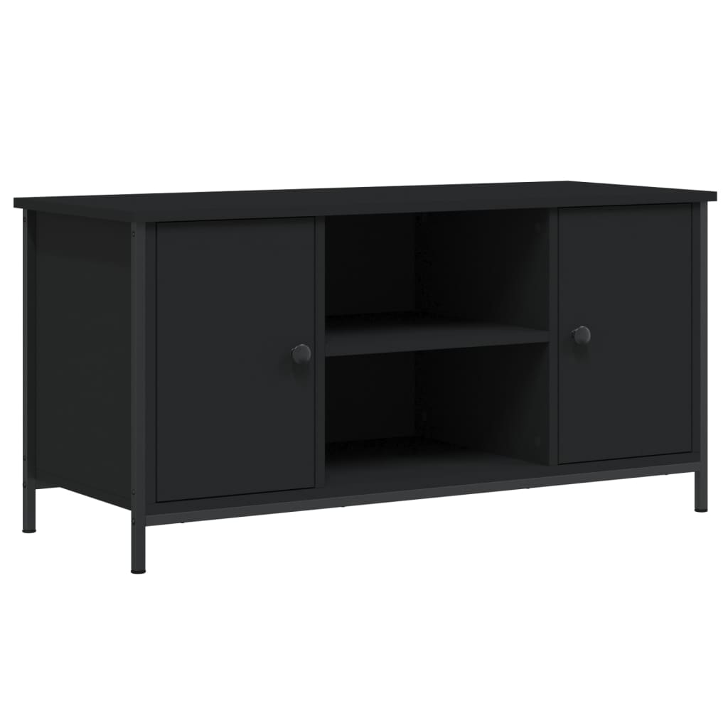 Meuble TV Noir 100x40x50 cm Bois d'ingénierie - XIOS