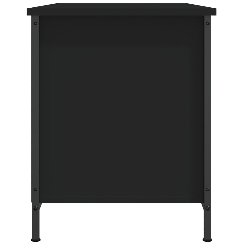Meuble TV Noir 100x40x50 cm Bois d'ingénierie - XIOS
