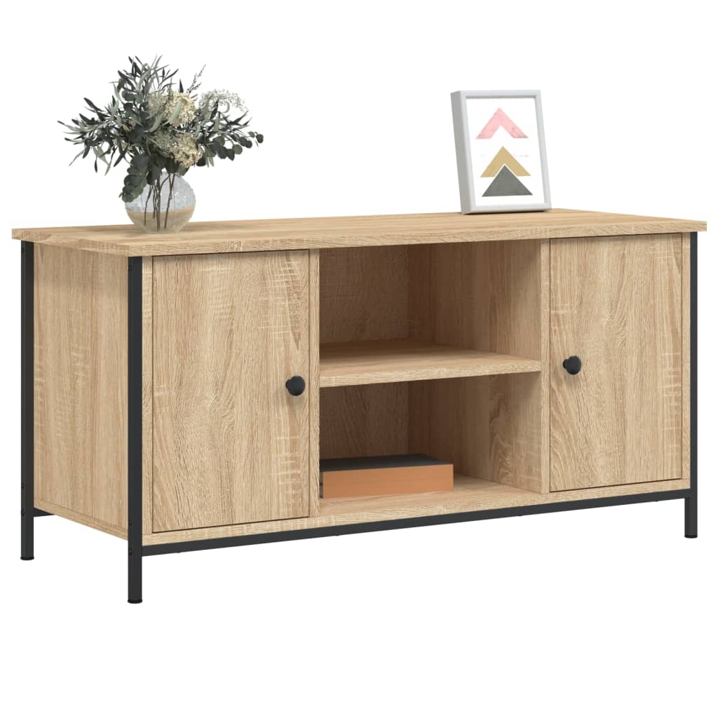 Meuble TV Chêne sonoma 100x40x50 cm Bois d'ingénierie - XIOS