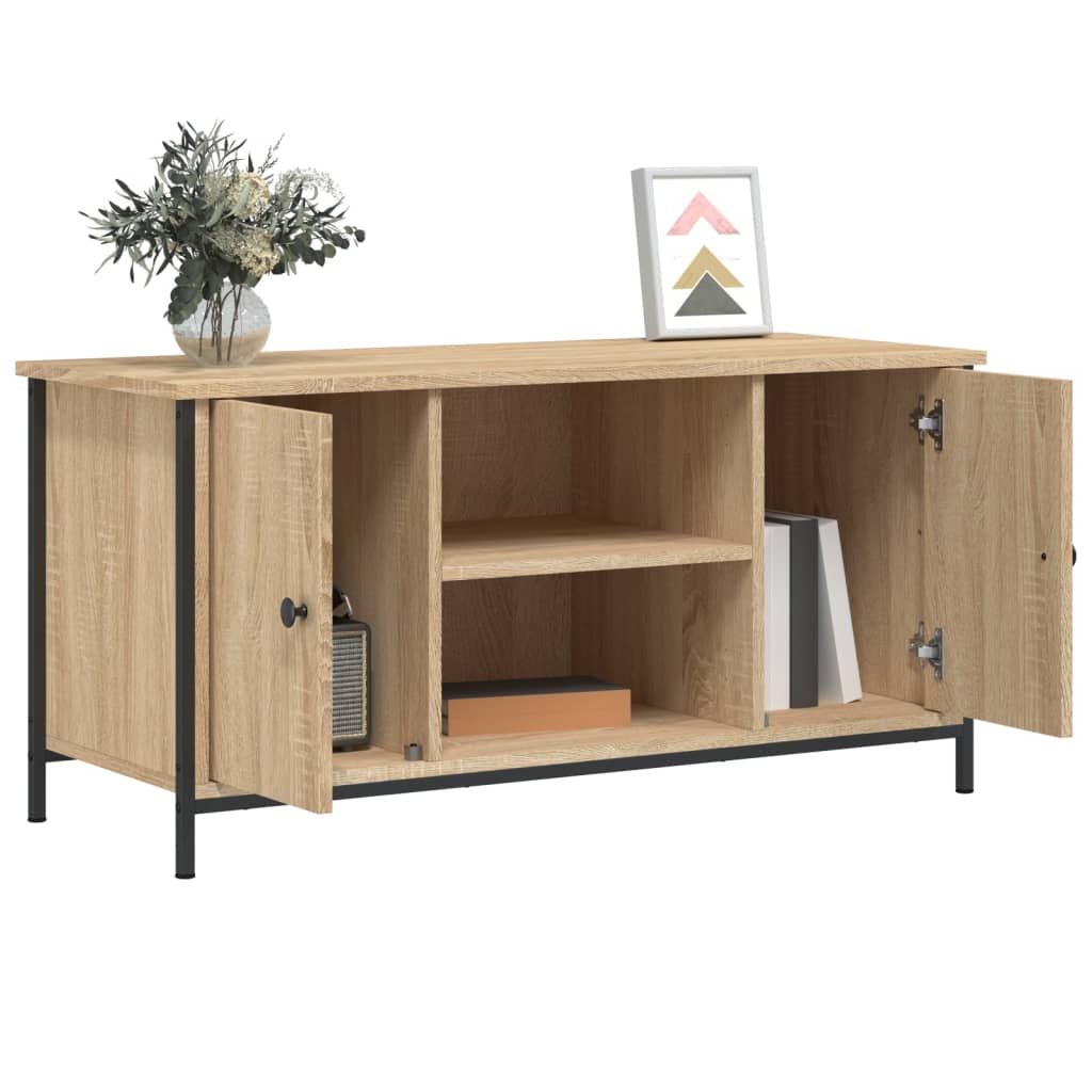 Meuble TV Chêne sonoma 100x40x50 cm Bois d'ingénierie - XIOS