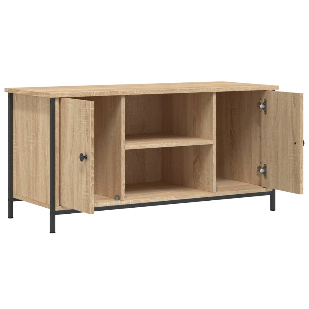 Meuble TV Chêne sonoma 100x40x50 cm Bois d'ingénierie - XIOS