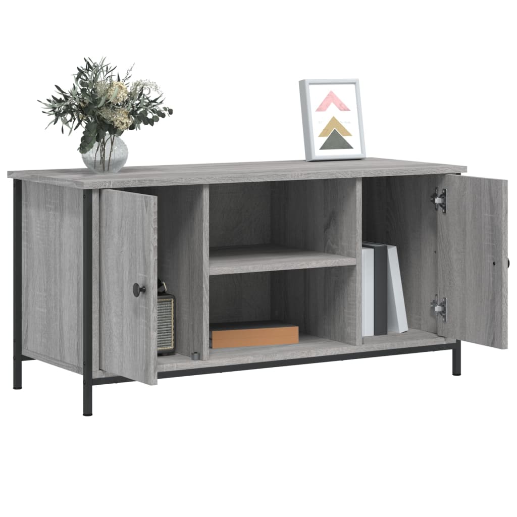 Meuble TV Sonoma gris 100x40x50 cm Bois d'ingénierie - XIOS