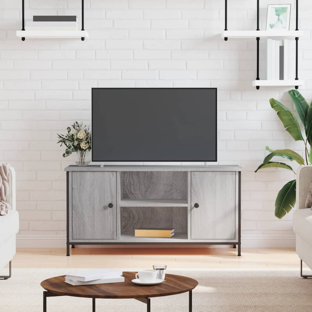 Meuble TV Sonoma gris 100x40x50 cm Bois d'ingénierie Meubles TV vidaXL