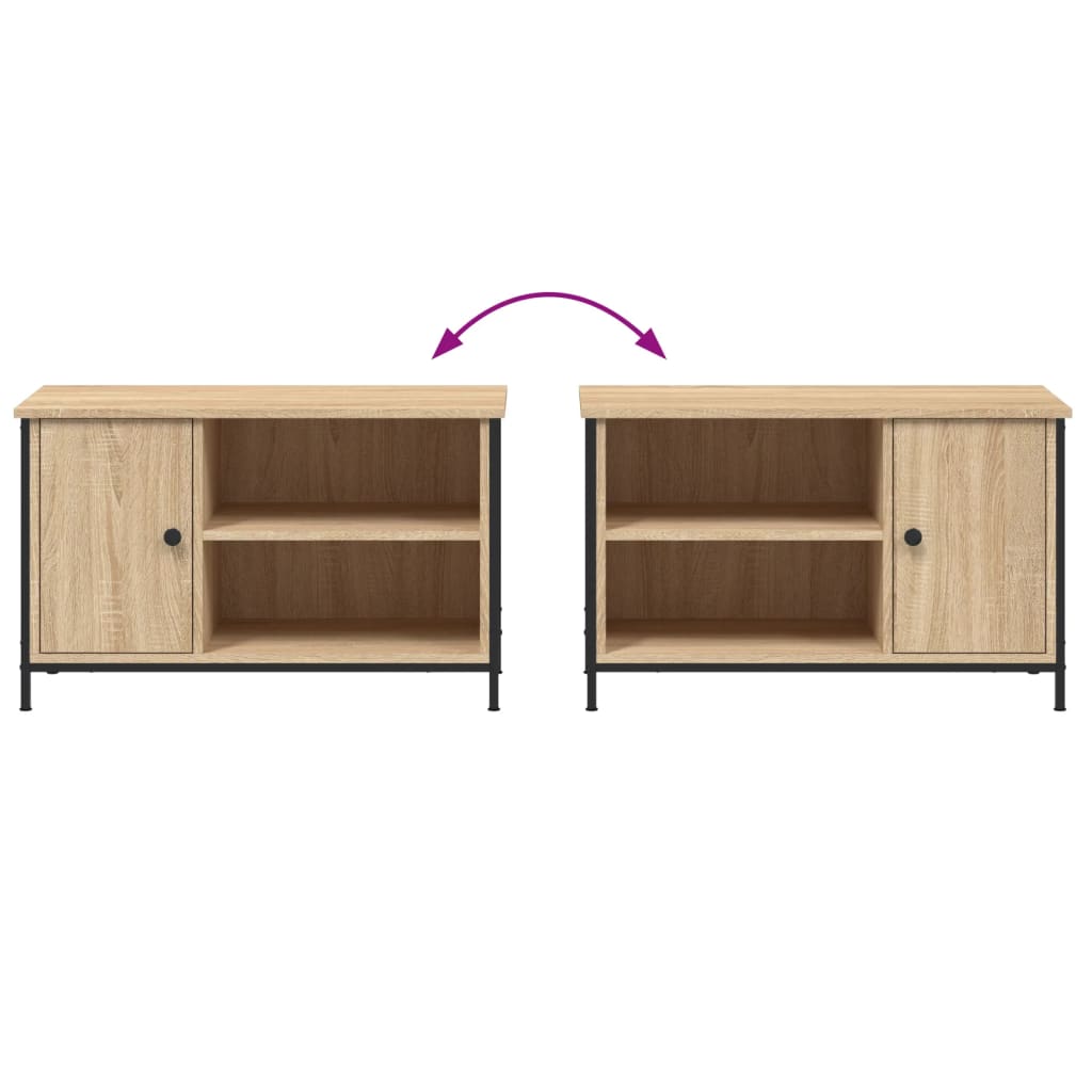 Meuble TV Chêne sonoma 80x40x50 cm Bois d'ingénierie - XIOS