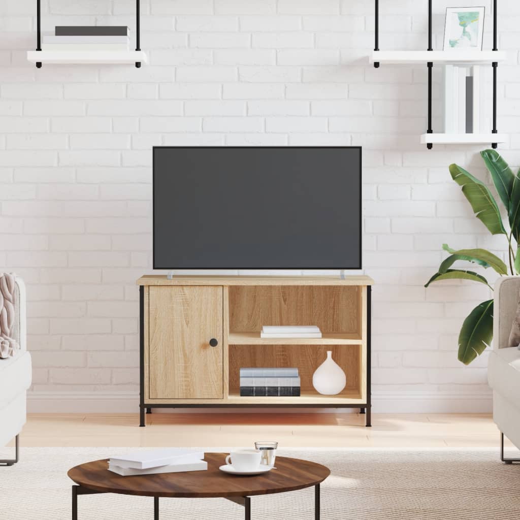 Meuble TV Chêne sonoma 80x40x50 cm Bois d'ingénierie - XIOS