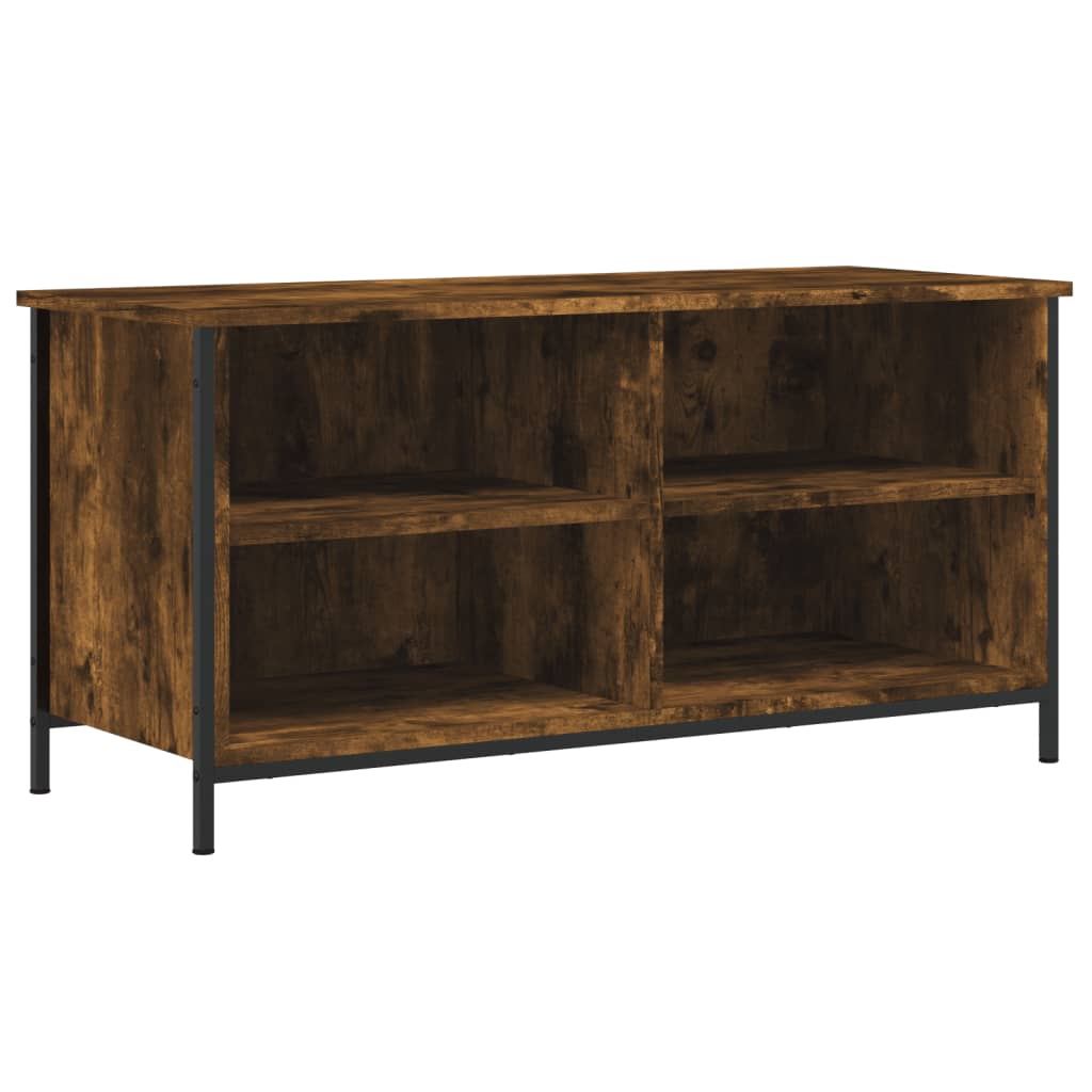 Meuble TV Chêne fumé 100x40x50 cm Bois d'ingénierie - XIOS